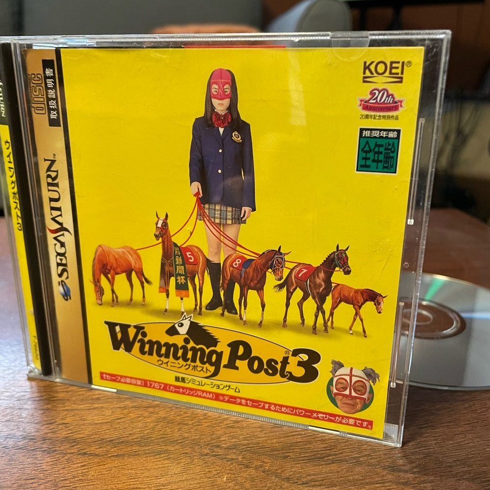 Vintage Japanese Import Winning Post 3 Sega Saturn KOEI 1998 With Instuctions